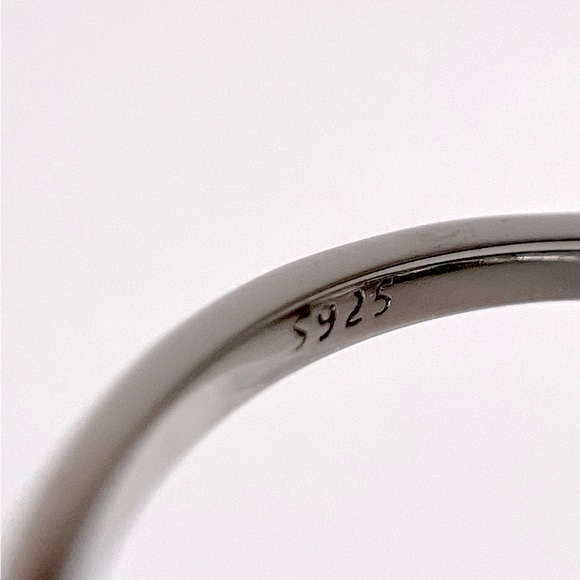 Sterling Silver Simulated Paraiba Tourmaline CZ Ring - Picture 10 of 17